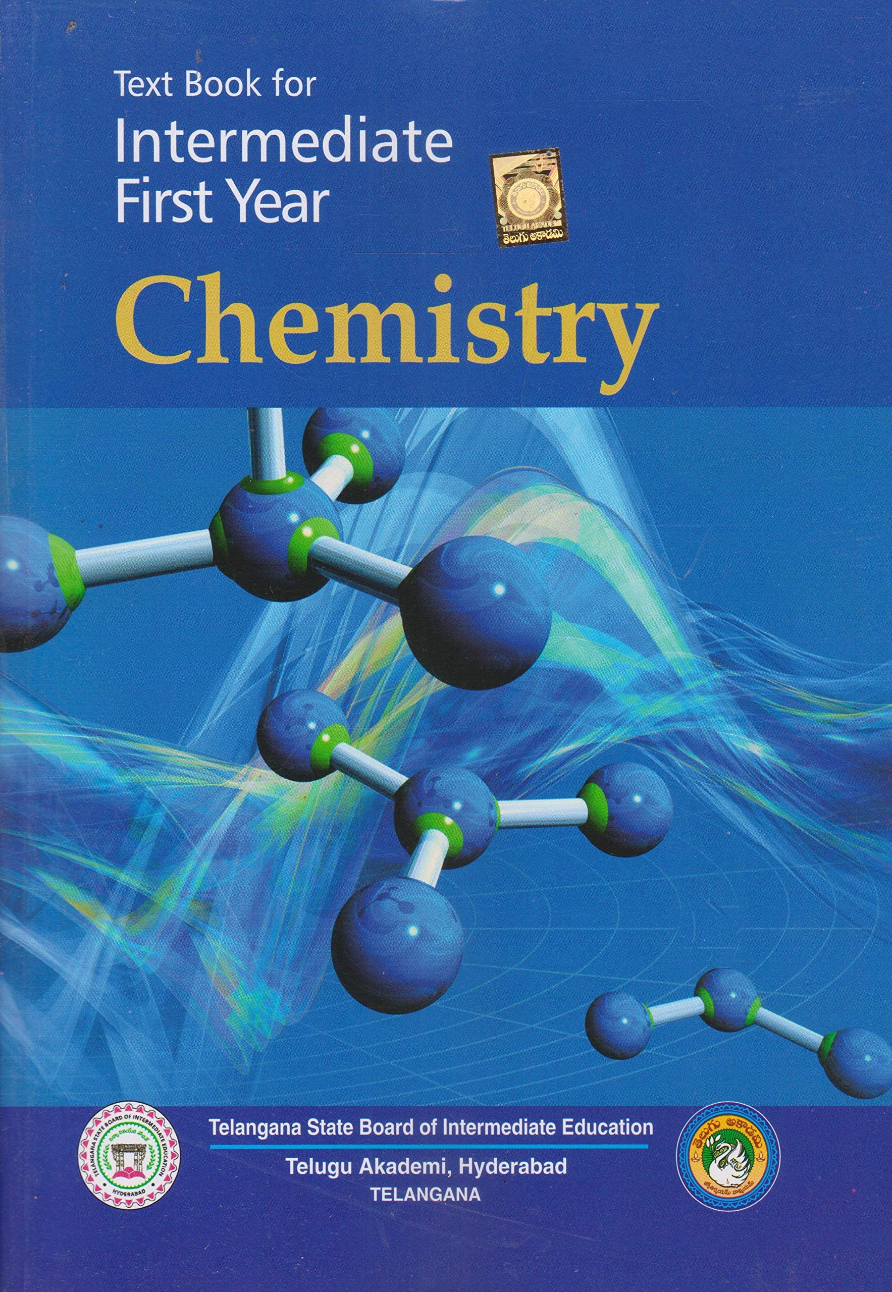 Textbook For Intermediate First Year CHEMISTRY [ ENGLISH MEDIUM ]