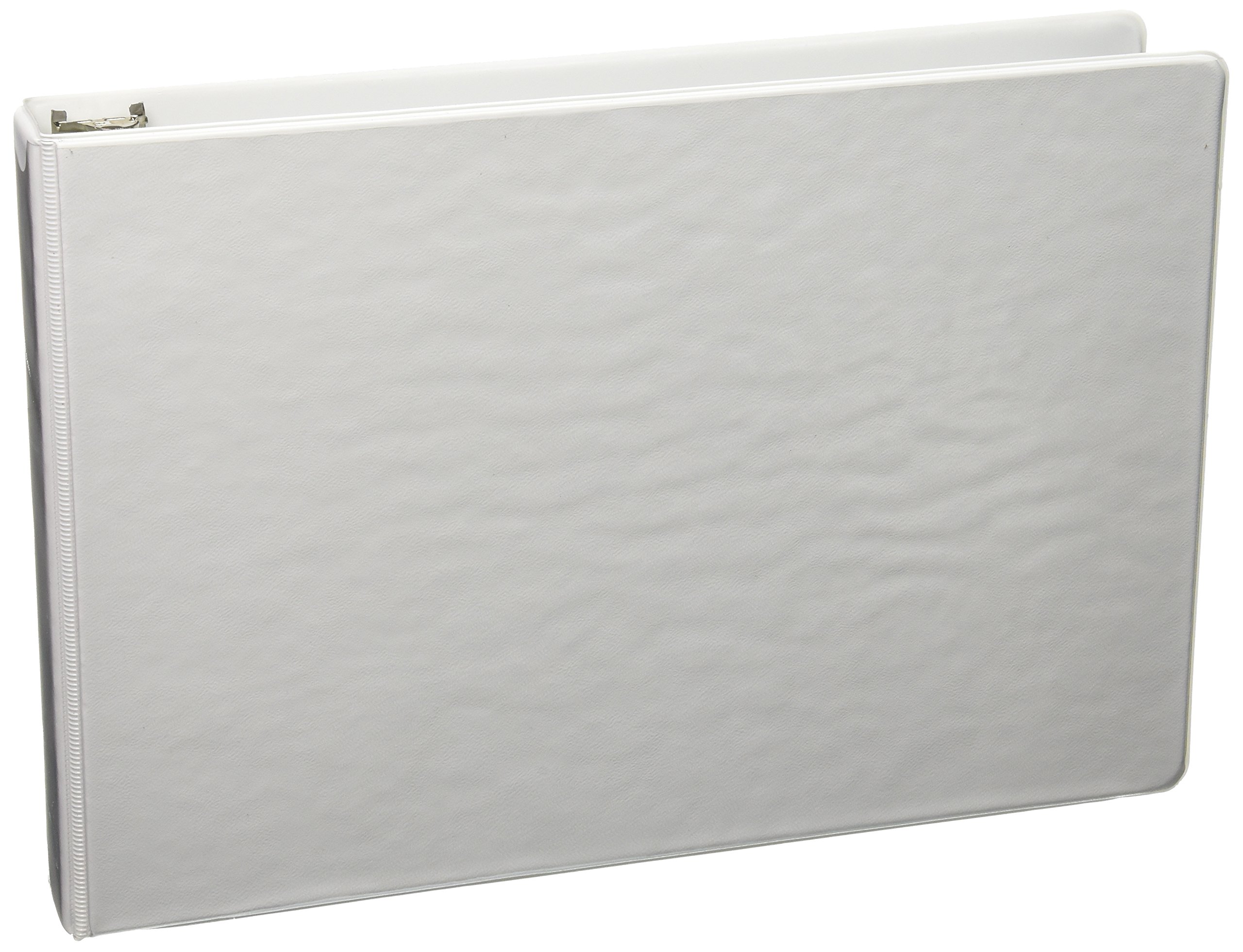 Ruby Paulina 8.5x11 Binder Vinyl Panel with Pockets Featuring a 1" Straight-D Ring White