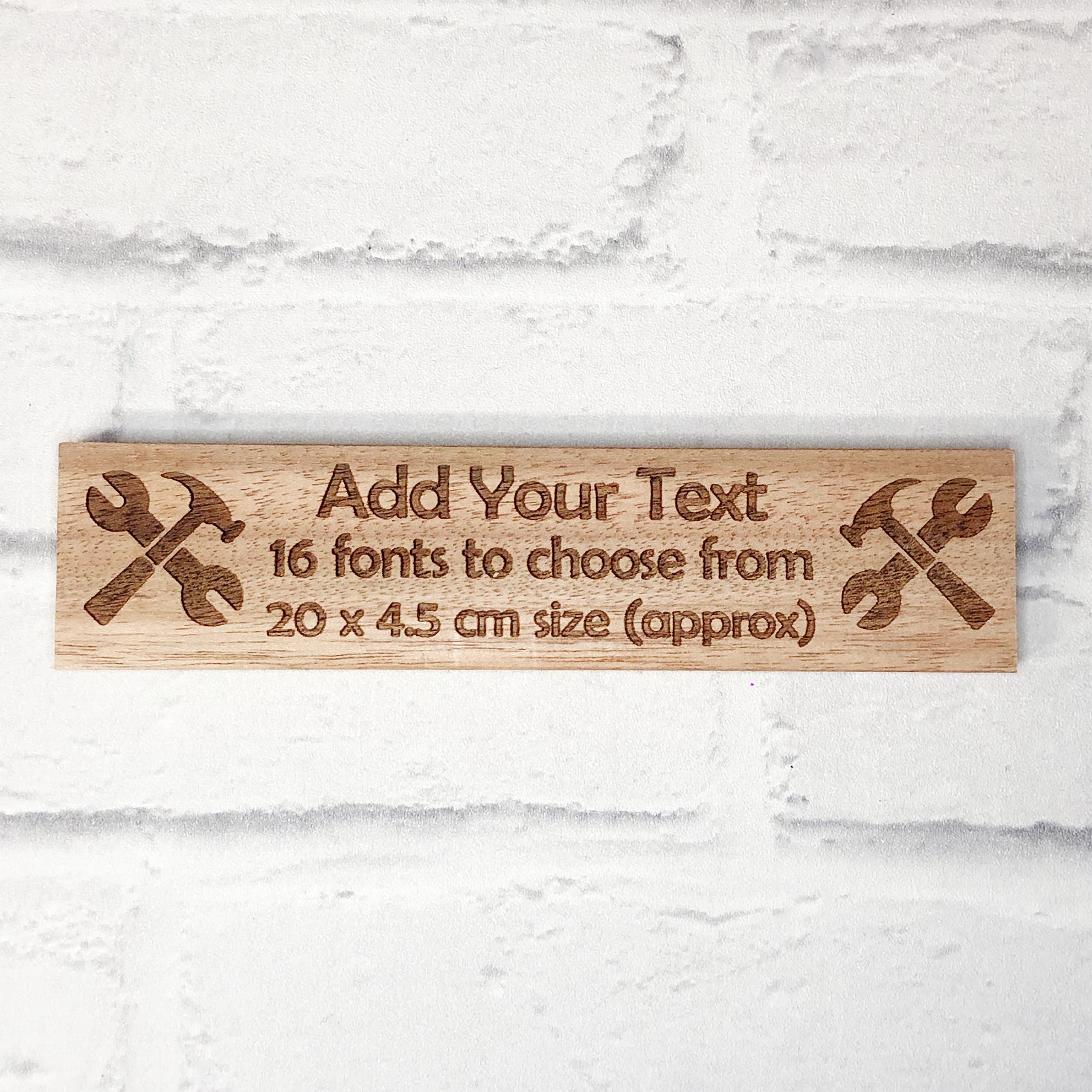 Cutncraft Designs Personalised wooden plaque/sign bespoke childs bedroom door/custom text - Tools