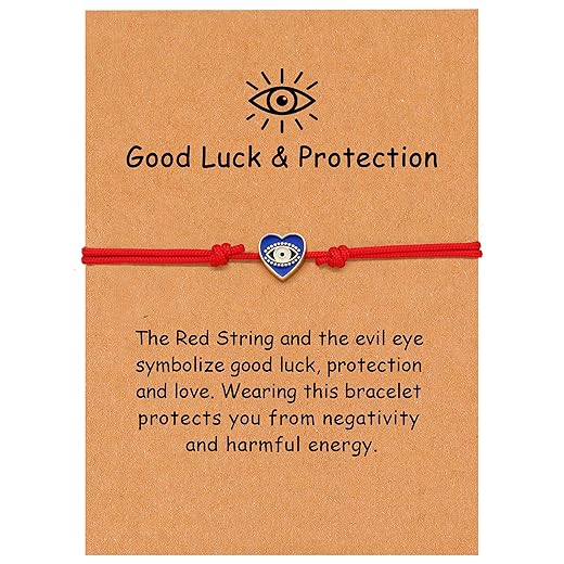 Red String Bracelets for Women Gold Luck Charm Bracelet Evil Eye Cross Bracelet Volleyball Basketball Bracelet for Men