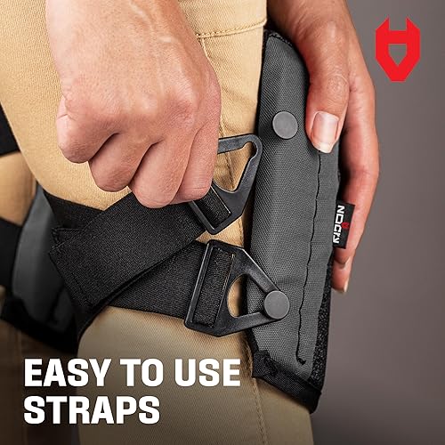 Miniatura 10 de NoCry Rodilleras de trabajo antideslizantes para hombres y mujeres con acolchado grueso de espuma suave, correas fuertes y con clips fáciles de