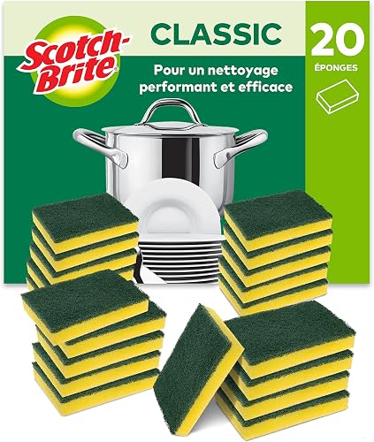 Scotch-Brite Éponges non rayantes surfaces délicates lot de 6