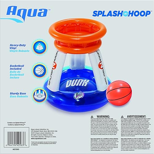 Miniatura 4 de Aqua Pool Baloncesto Slam Dunk - Flotador inflable de juguete para piscina