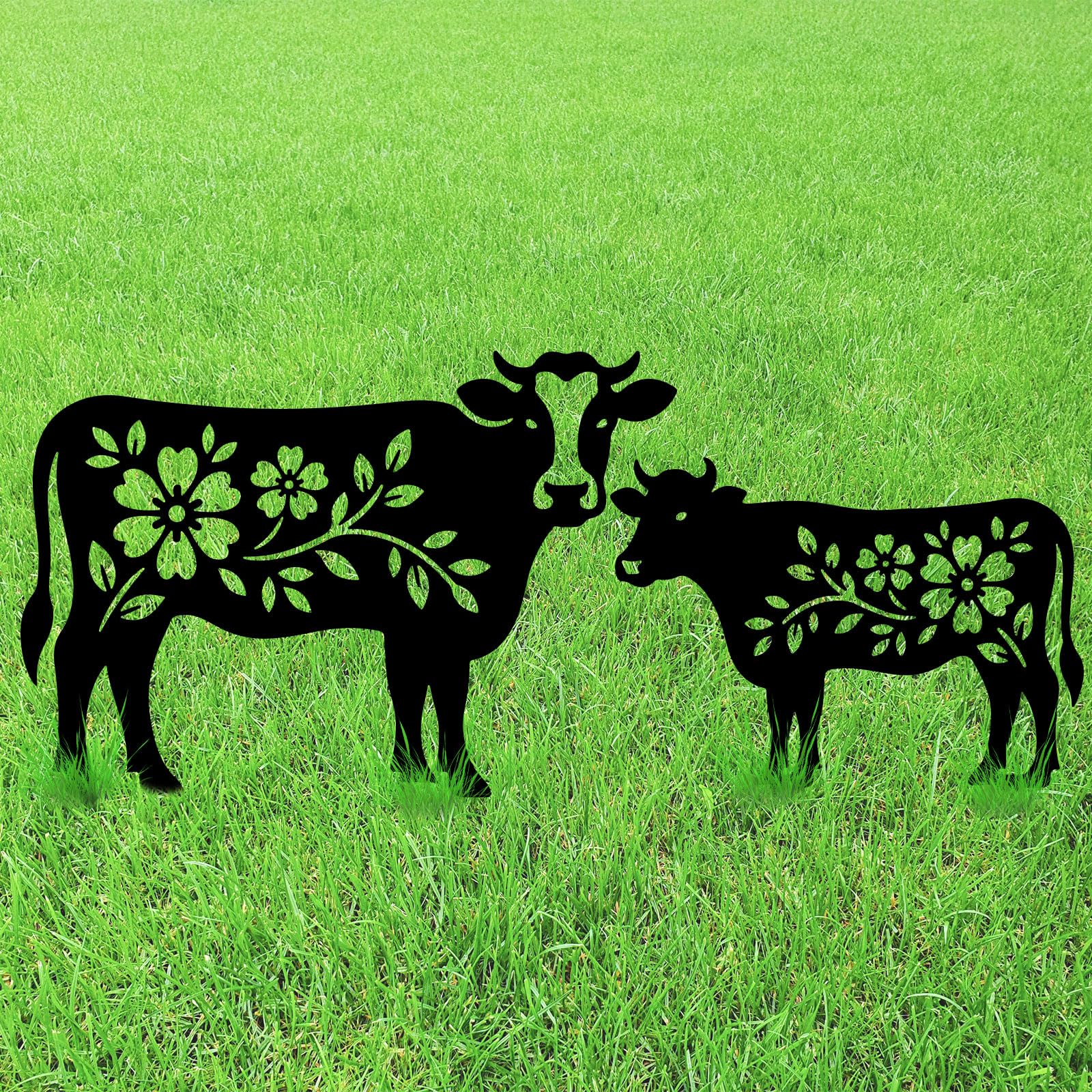 Piquets décoratifs en métal vache pour embellir votre terrasse et vos parterres