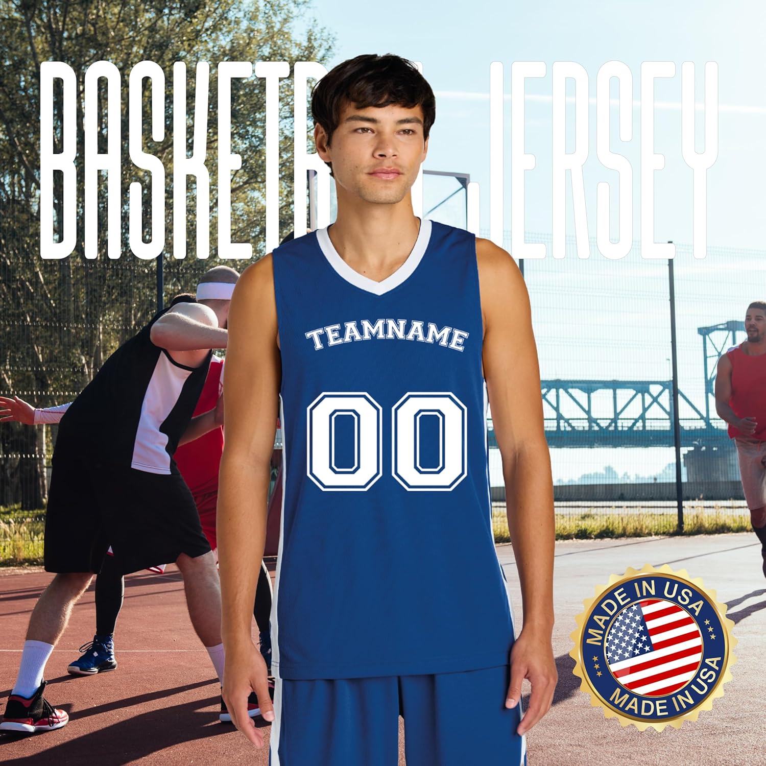 Custom Reversible Basketball Jersey – 4-Side Printing, Moisture-Wicking, Breathable & Odor-Resistant. - Image 3