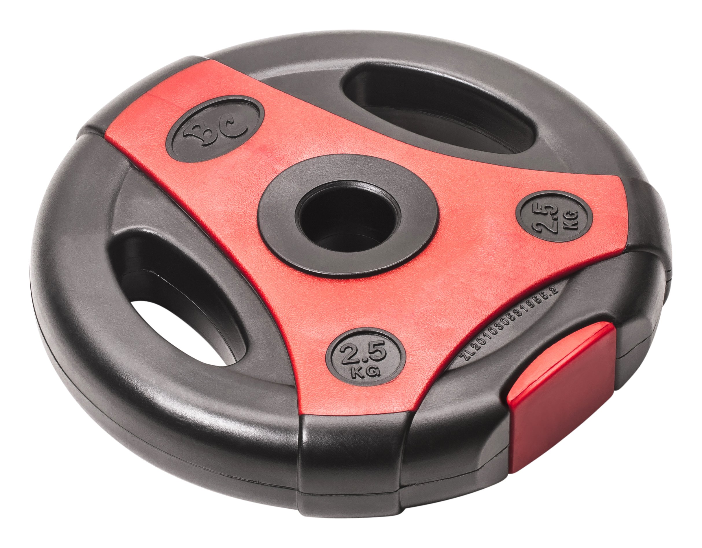 Bad Company Krążki do sztangi K-Grip I ciężarki pokryte tworzywem sztucznym 30/31 mm I 4 x 2,5 kg, 4 x 5 kg