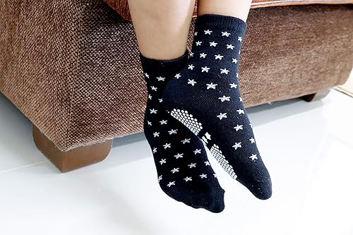 Miniatura 5 de RATIVE - Calcetines antideslizantes con agarres para bebé, bebés, niños pequeños, niños y niños