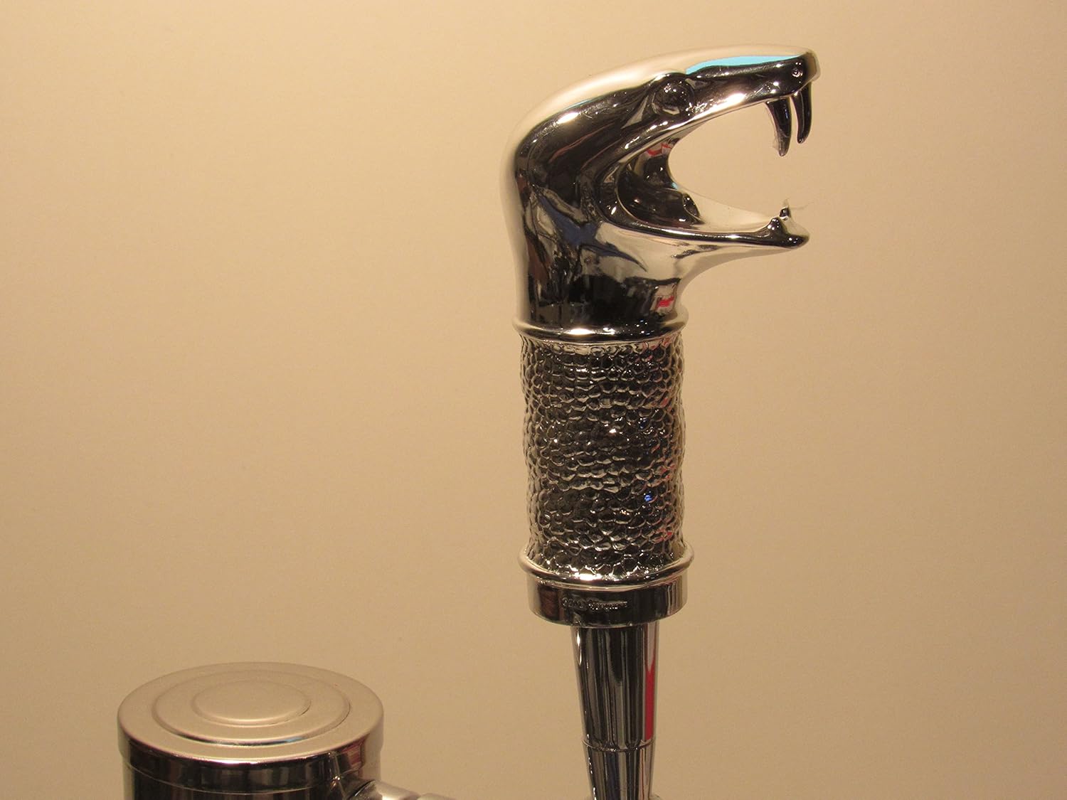 Chrome Viper Beer Tap Handle Sports Bar Kegerator Resin Breweriana Mac Snake