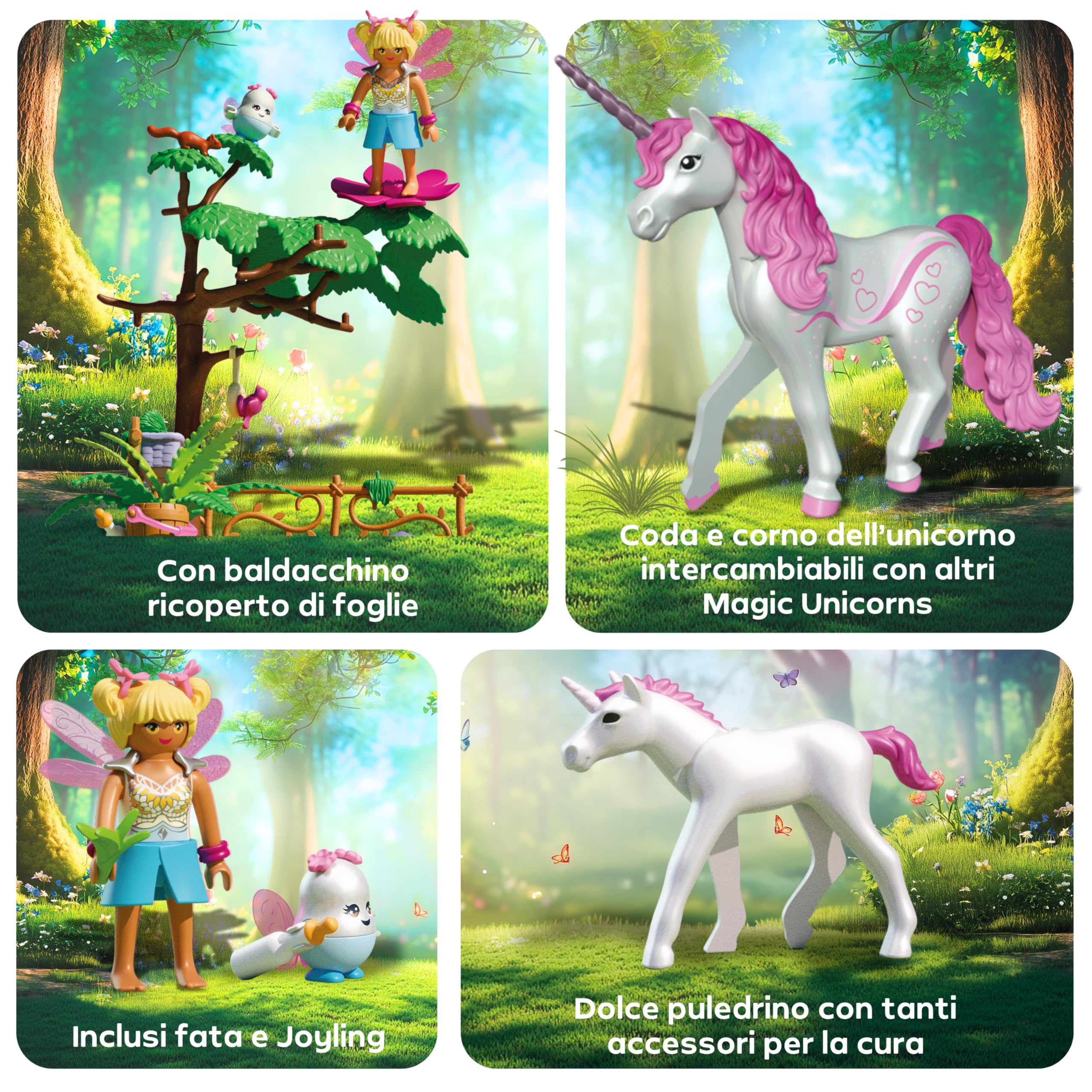 PLAYMOBIL Magical Unicorn Stable for Mother and Foal Set da gioco con statuine