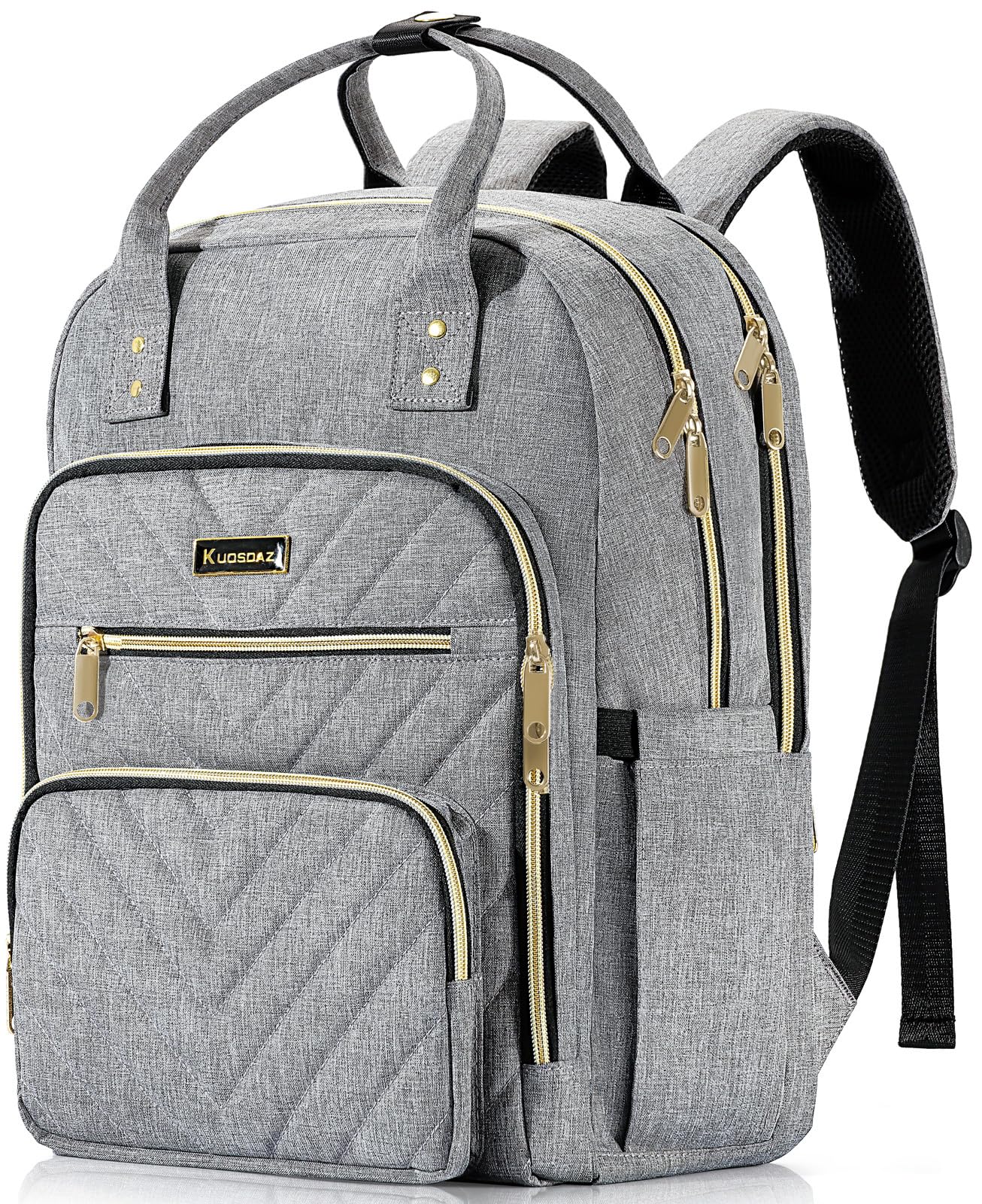 Backpack for Women, 17.3in Laptop Backpack, Large Quilted College Bookbag