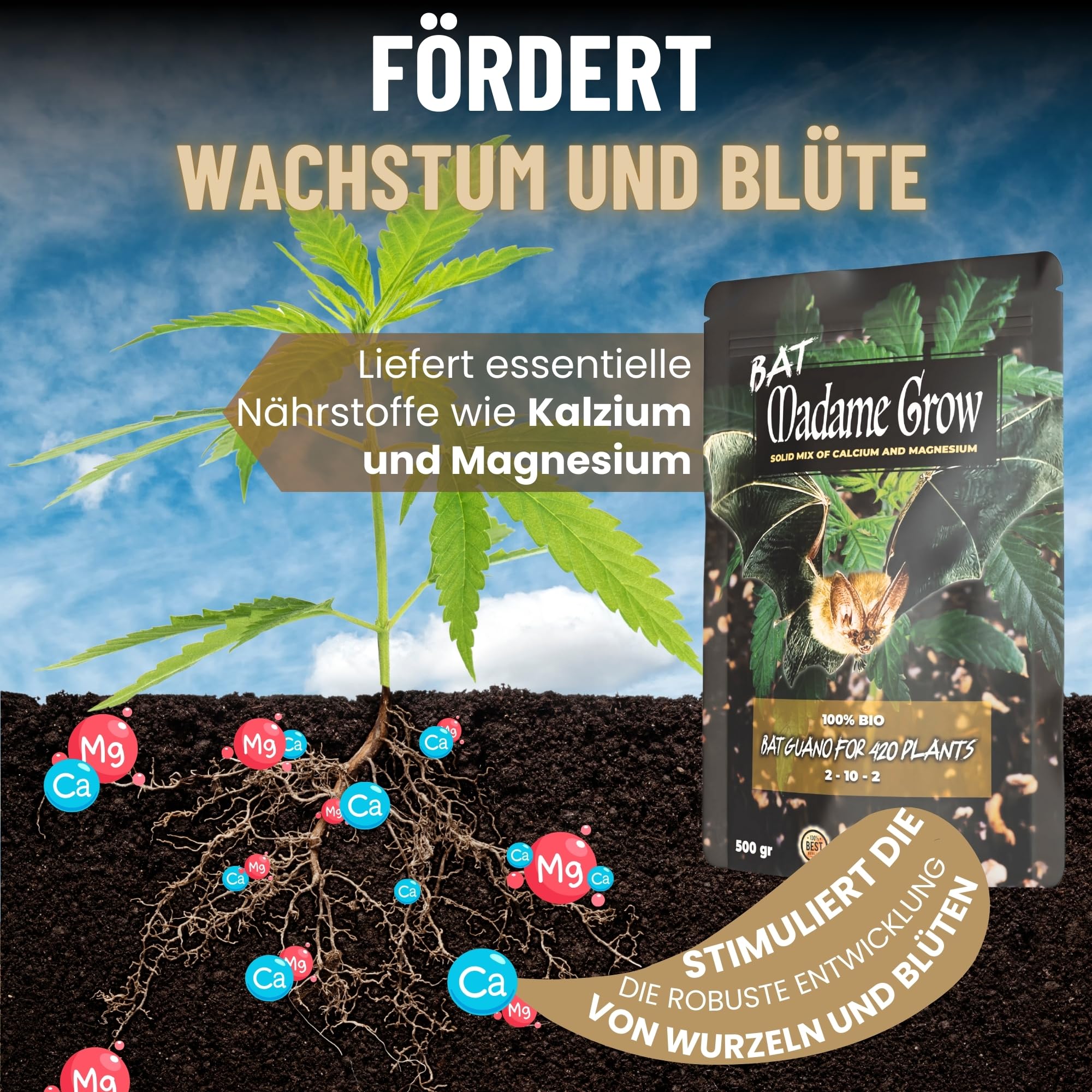 MADAME GROW Engrais Organique Guano BAT