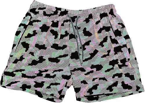 Miniatura 3 de Pantalones cortos de fiesta para hombre bolsillos con cremallera pantalones cortos de rave y festivales LGBTQ pantalones cortos de fin de semana gay