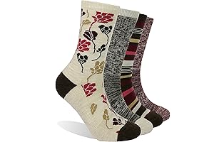 4-Pack Women's Ultra-Thin Merino Wool Socks