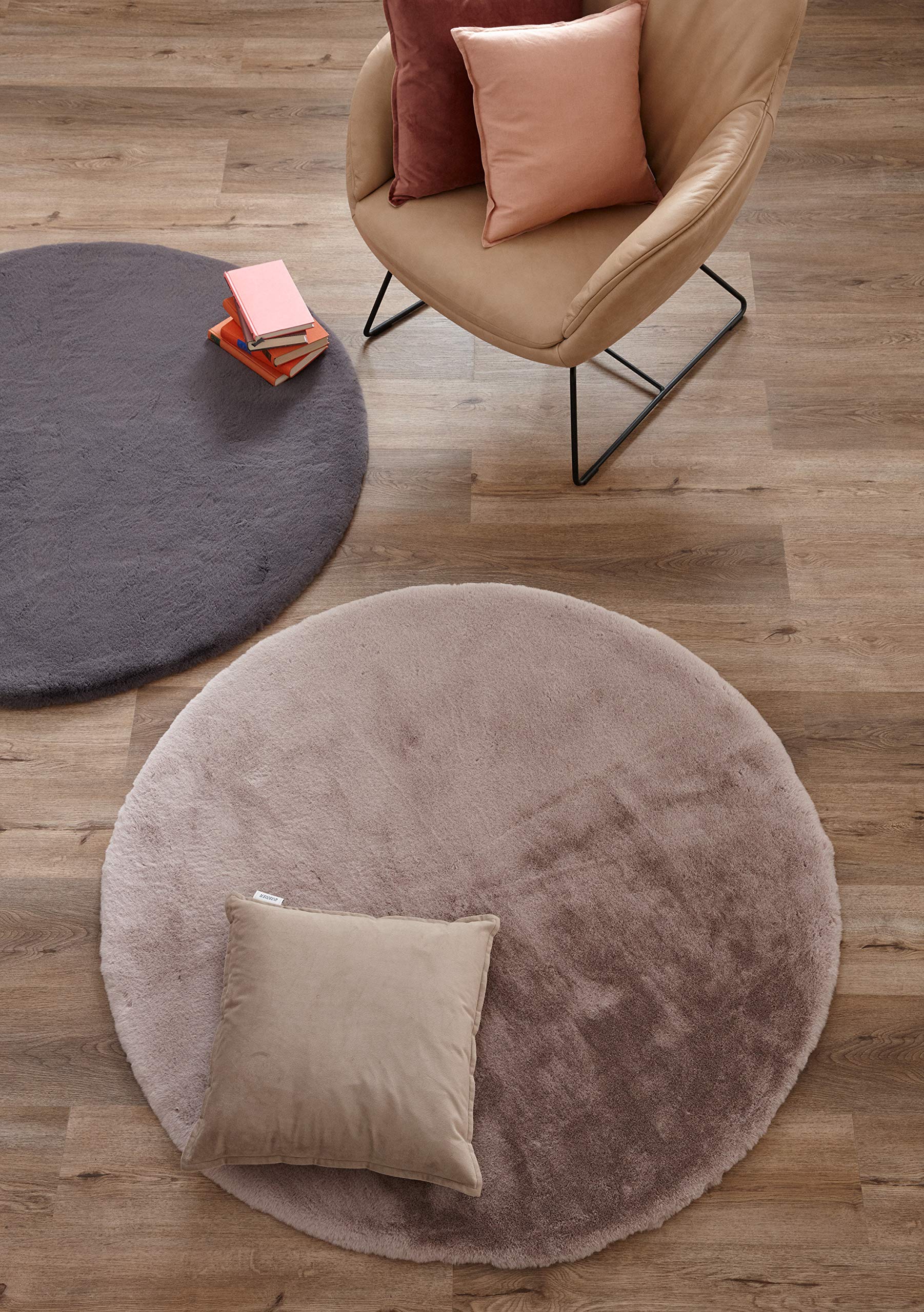 Schöner Wohnen Kollektion Kissenhülle Dolce 45x45 - Kissenbezug Grau Samt - Zierkissen Leinen - Dekokissen