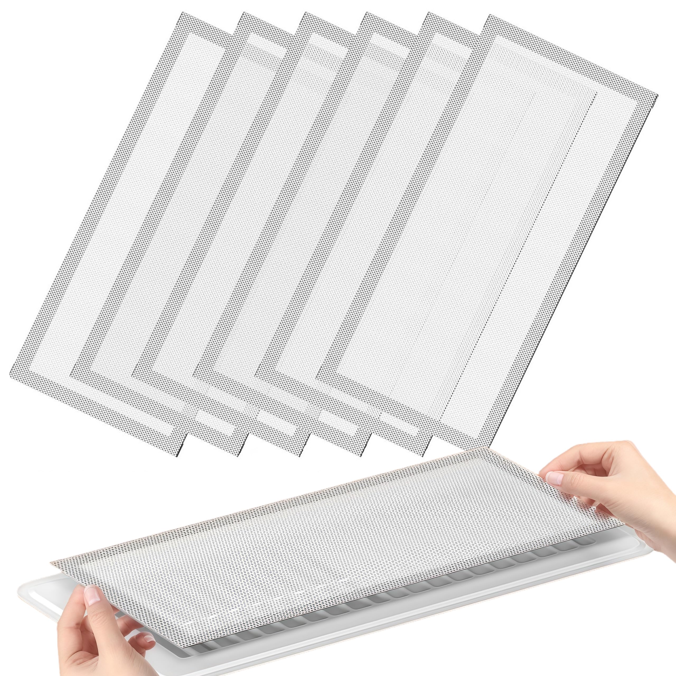 Photo 1 of Xiesaip Magnetic Vent Covers 6-Pack (White, 7x13 Inch)