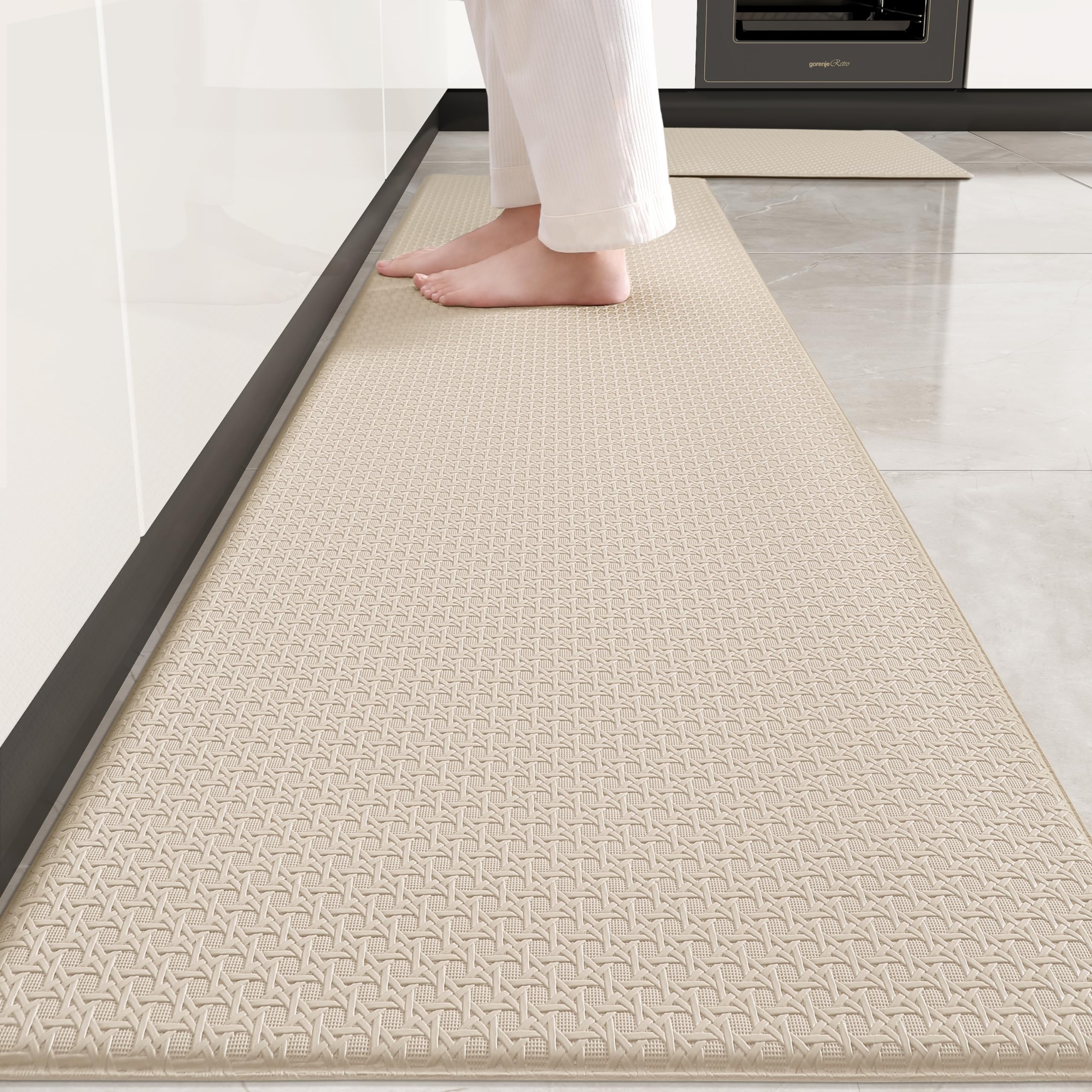 Kitchen Mats for Floor Cushioned Anti Fatigue Mats for Kitchen Floor Green Kitchen