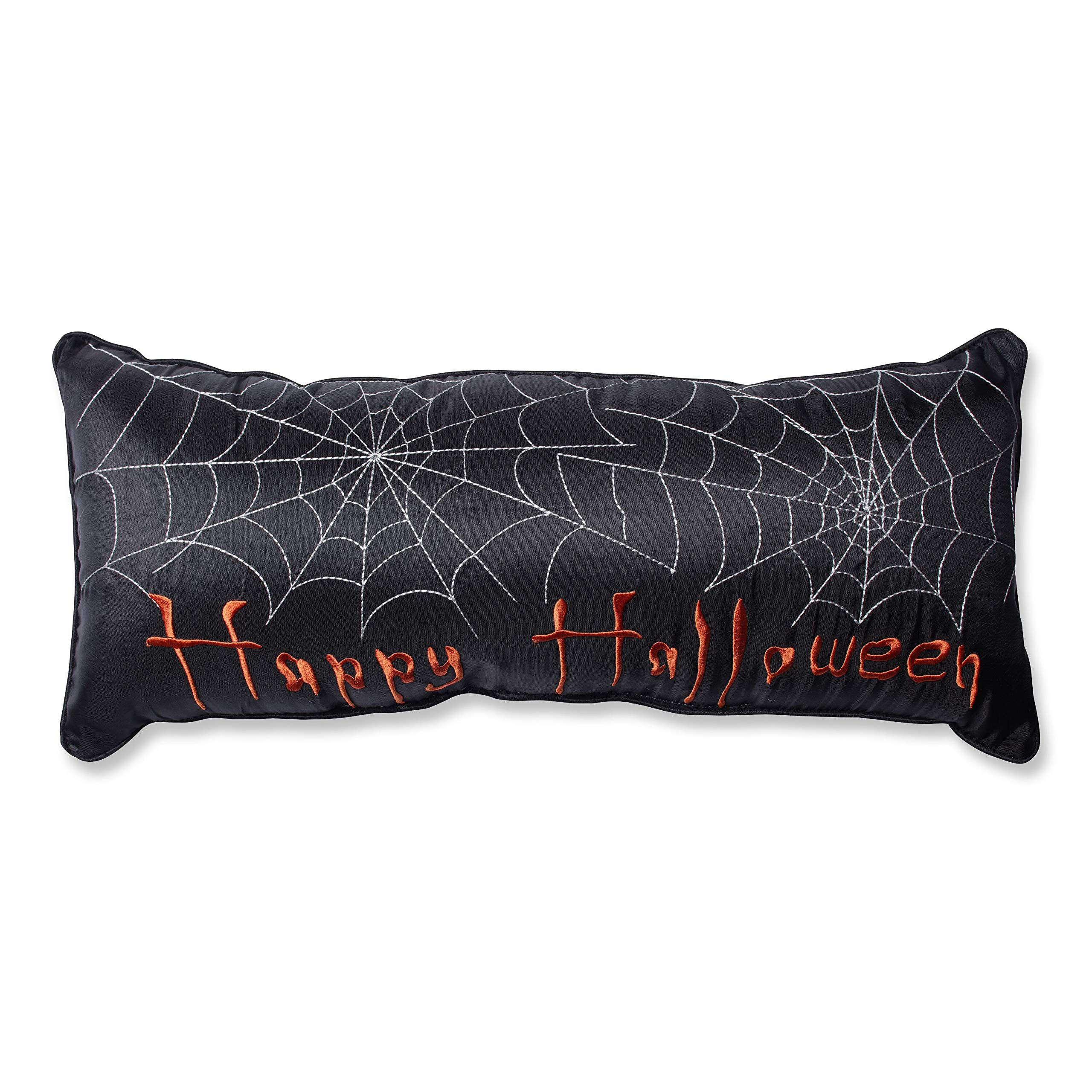 Pillow Perfect Happy Halloween Rectangular Throw Pillow, Black