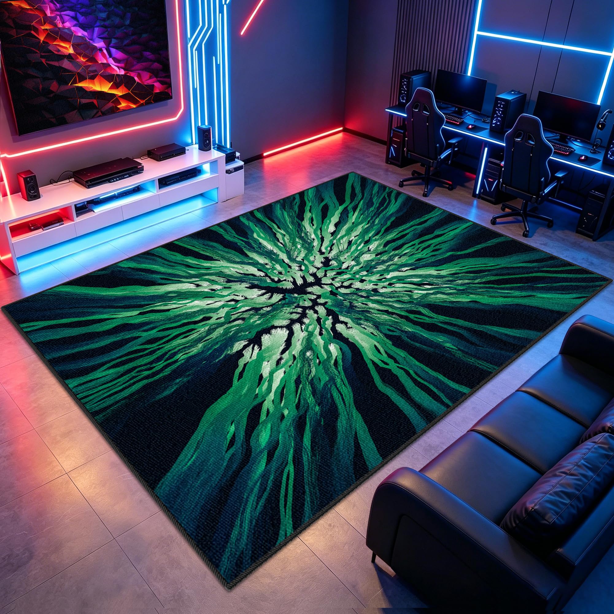 Dywan do sypialni do gier Mata do gier na krzesło komputerowe 80 x 140 cm Antypoślizgowy dywan krzesło do gier na salę zabaw Dywan do salonu dla graczy Chłopiec