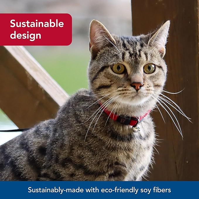 Collar Desprendible para Gato Coastal Pet New Earth Soy, Rosa, 3/8" x 08"-12" miniatura 3