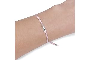 Sterling Silver Breast Cancer Awareness Ribbon Bracelet
