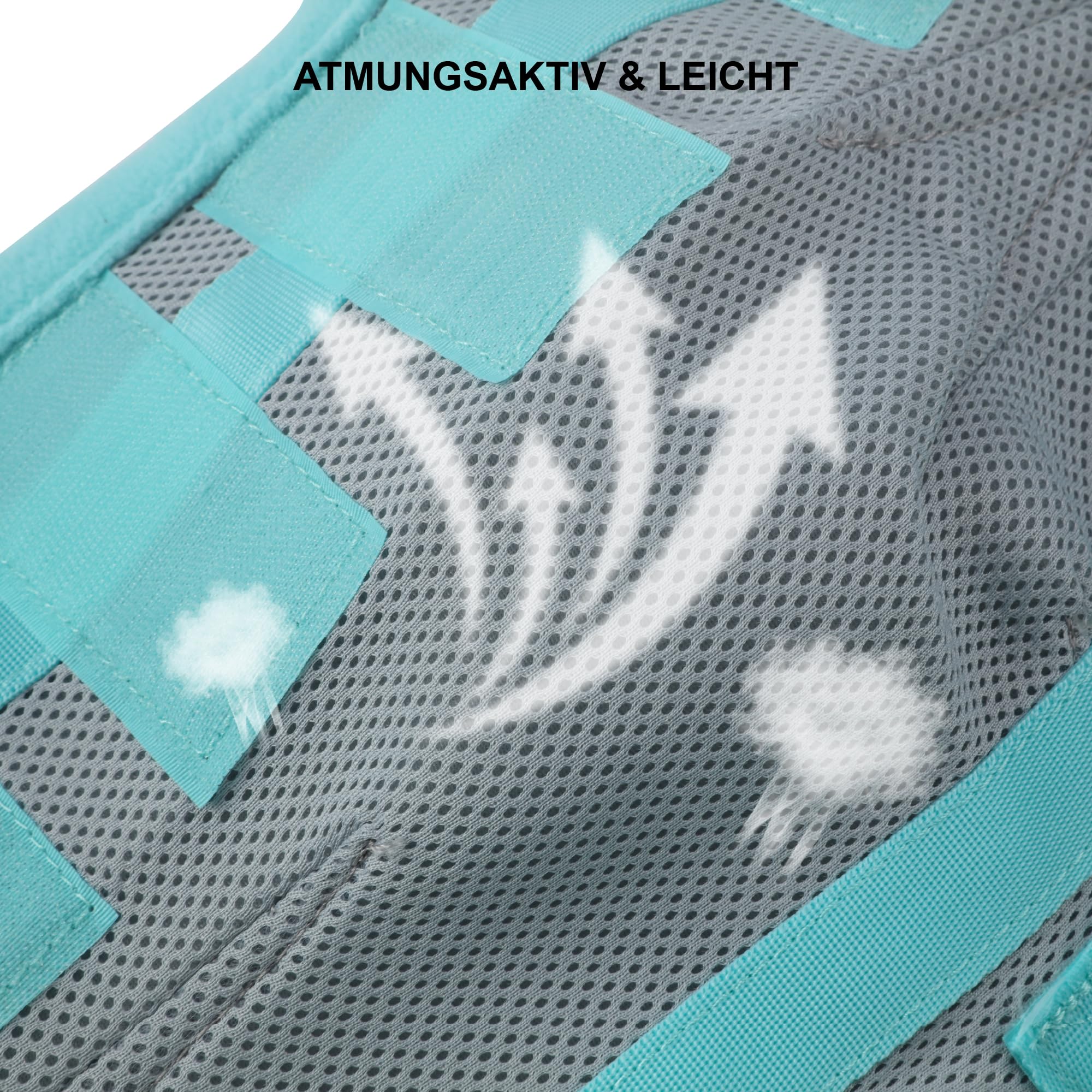 Lot de 4 guêtres anti-mouches pour cheval - Protection contre freins et moustiques - Guêtres en maille respirante réglable