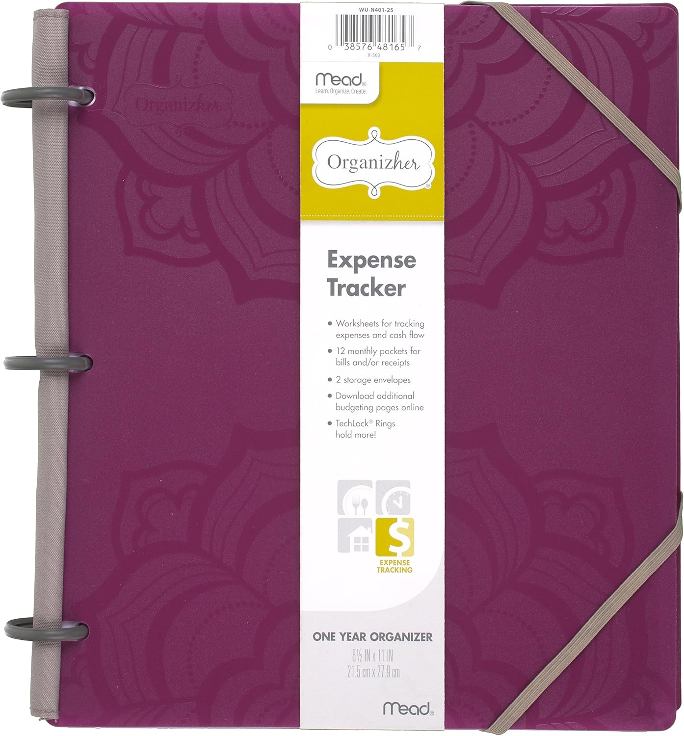 Mead Organizher Expense Tracker, 2018 Budget Planner, Bill