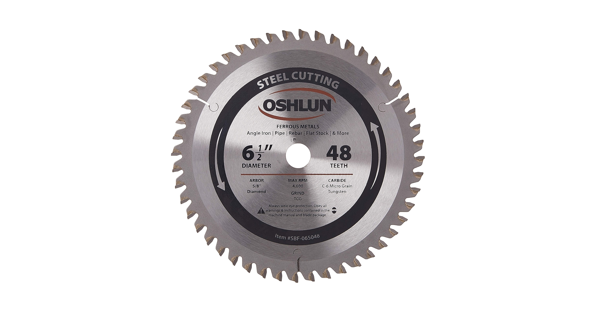 Amazon.com: Oshlun SBF-065048 6-1/2-Inch 48 Tooth TCG Saw