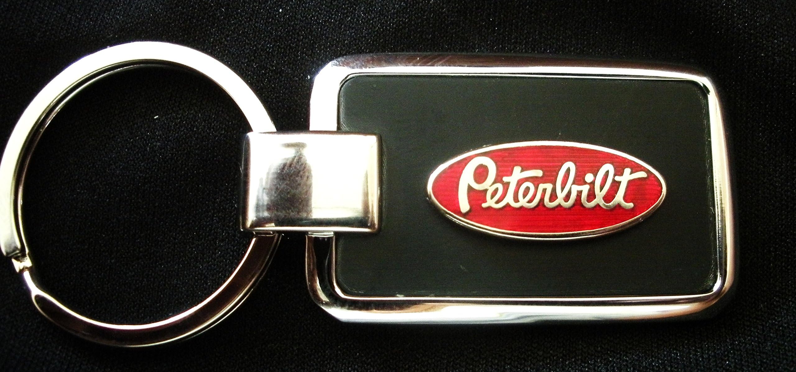 Peterbilt Truck Black Onyx Key Chain