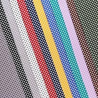 Vista 4 de Mook Fabrics Franela PRT Polka Dot, corte negro/blanco por The Yard