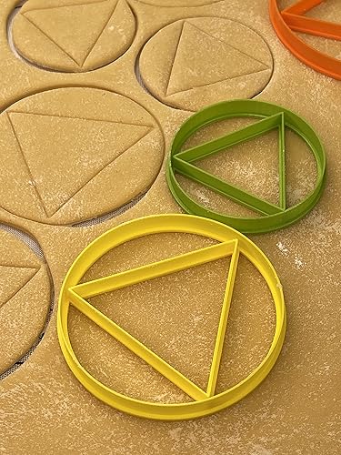 Miniatura 5 de Juego de 3 moldes para cortar galletas Purim Hamentashen Humentashen Oznei Haman de alta calidad producido por 3D Kitchen Art