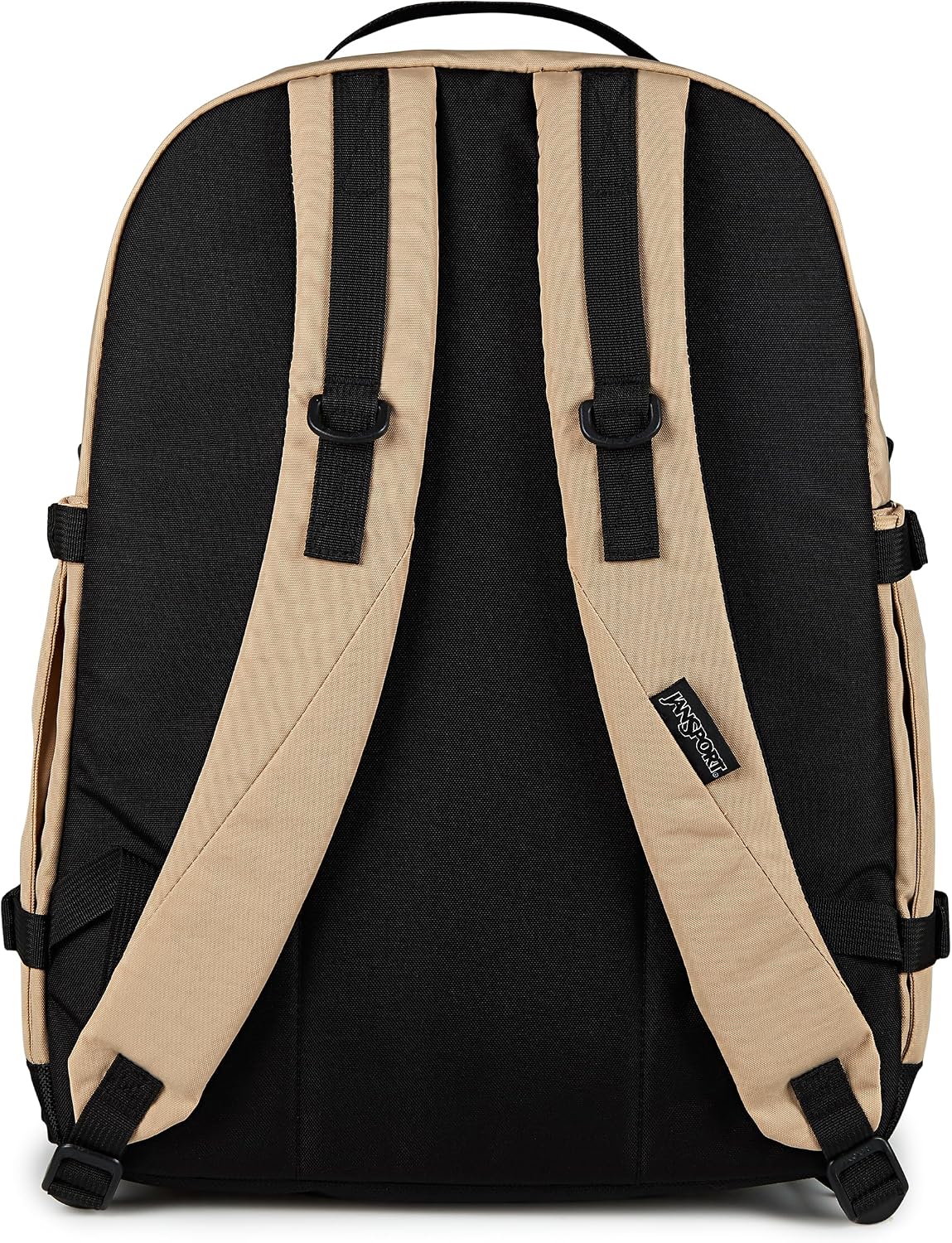 JanSport Small Seattle Pack – Compact Backpack with Main Compartment, Dual Water Bottle Pockets, and Padded Sleeve for 15-Inch Laptop, Travertine