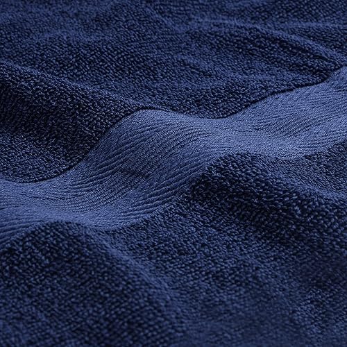 Miniatura 2 de Juego de 4 toallas de baño de algodón de alta calidad, 100% algodón puro, 4 toallas de baño de 27 x 54 pulgadas, ideal para uso diario, ultra suave