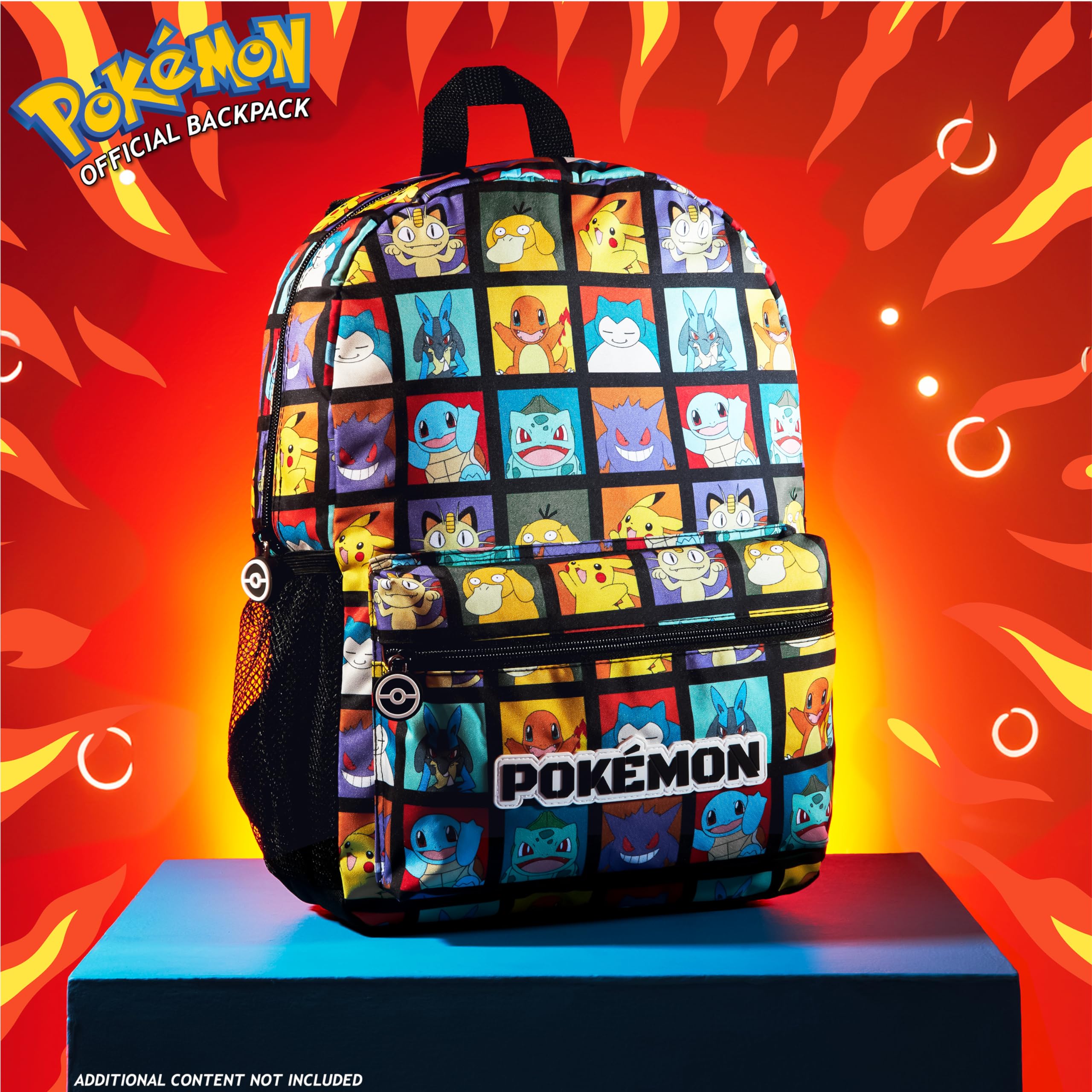 Pokémon Zainetto Bambino con Bottiglia D'acqua Tasca per la Scuola, i Viaggi (Multiplo)