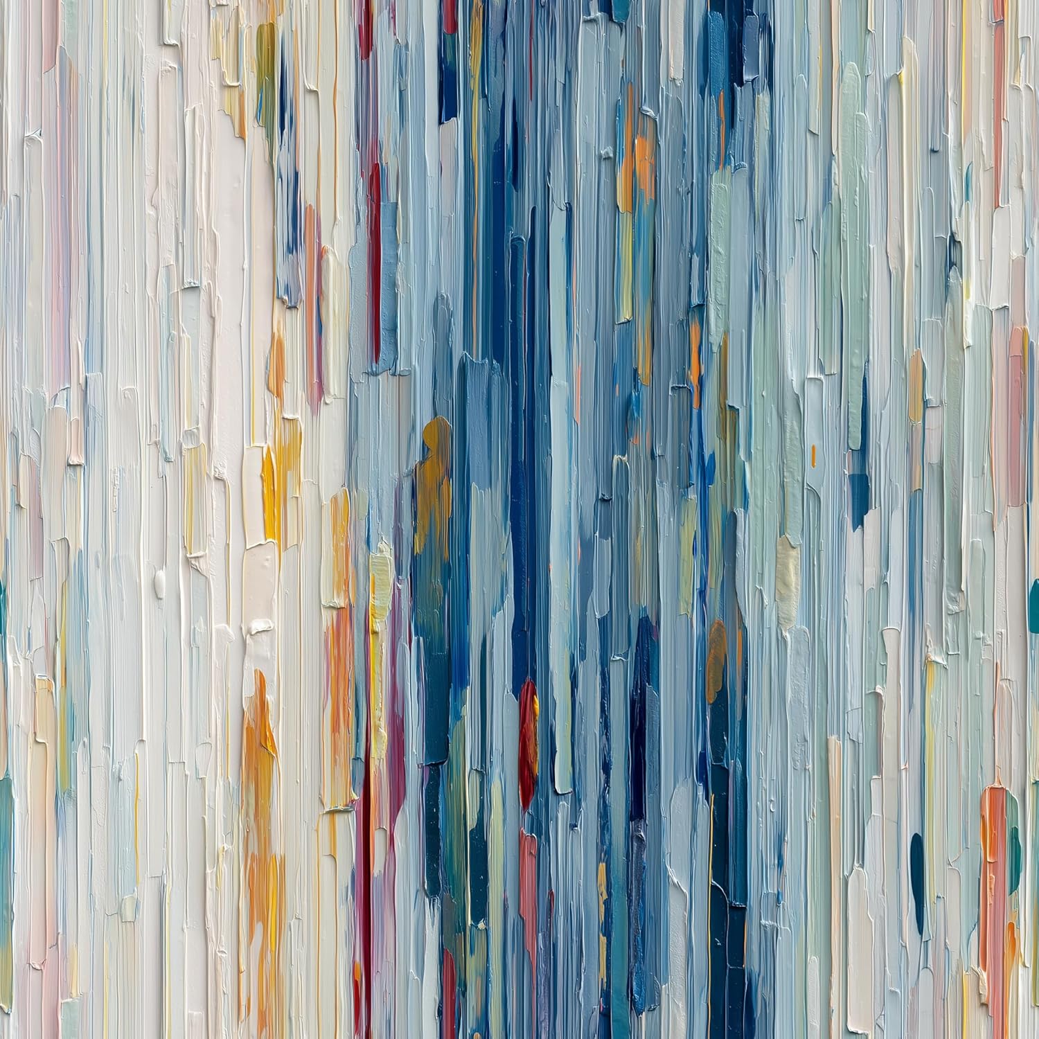 Stickorama Abstract Textured Peel and Stick Wallpaper Self Adhesive 17.72" x 236.2'' Multicolor Vertical Paint Layers Modern Art Wall Paper Renter Friendly Removable Waterproof for Living Room Office