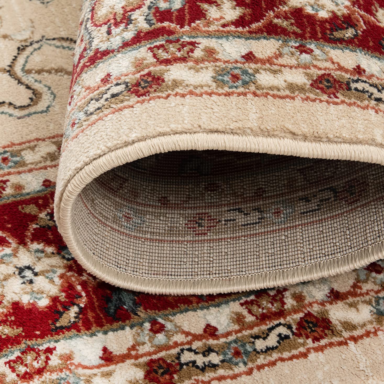 Mazovia Vloerkleed Oosters - Tapijt Kortstondig Pooltje - Tapijten Traditioneel Oosters Patroon - Decoratie Tapijt Woonkamer, Slaapkamer, Eetkamer - OEKO-TEX Carpet - Rug 60x100cm - Bleuw Zwart