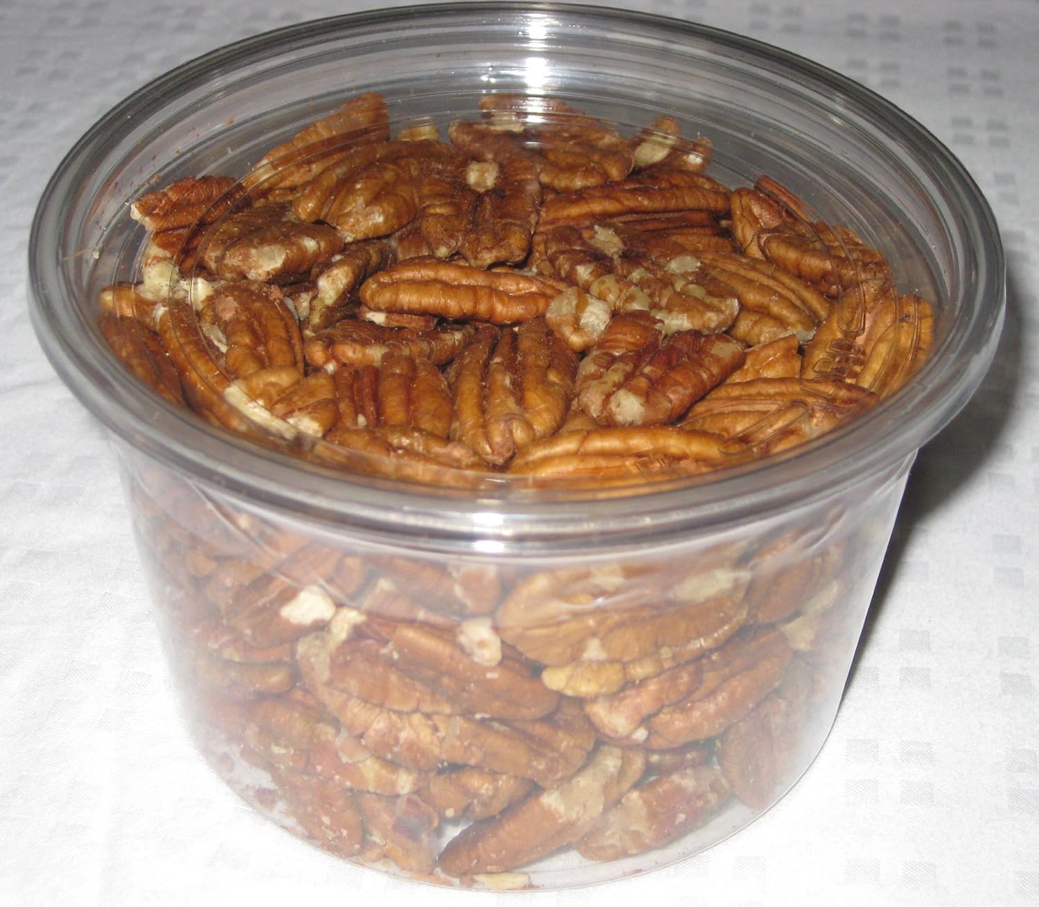 Hickory Harvest Raw Jumbo Pecan Halves, 7.5Ounce Tubs (Pack of 6) Grocery