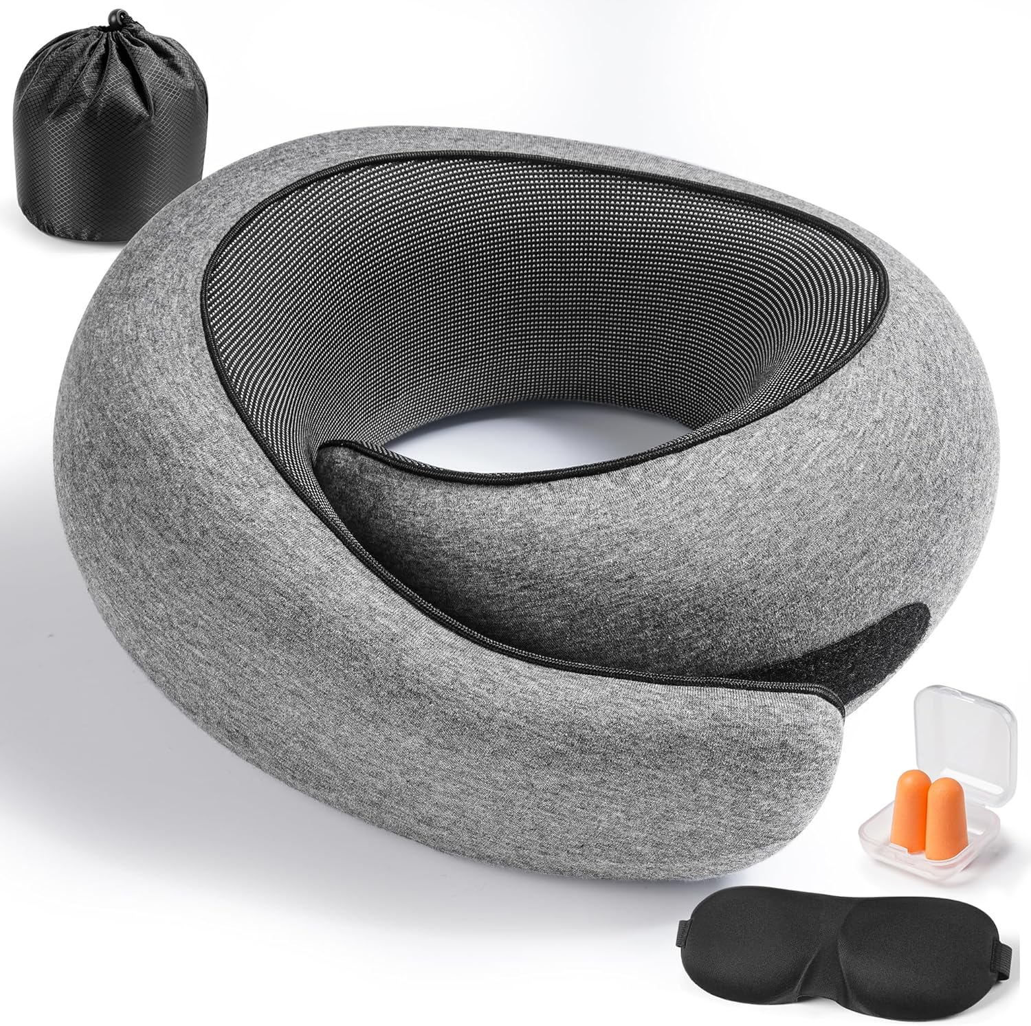 Travel Pillow,Travel Neck Pillow, 360°Memory Foam Neck Pillow Airplane, Travel Pillows for Airplanes, Airplane Pillow, Soft Airplane Neck Pillow Stowable U-Shaped Pillow (Grey) Travel Pillow,Travel Neck Pillow, 360°Memory Foam Neck Pillow Airplane, Travel Pillows for Airplanes, Airplane Pillow, Soft Airplane Neck Pillow Stowable U-Shaped Pillow (Grey)