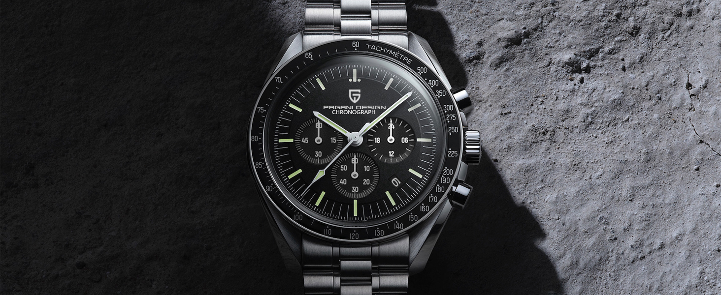 Amazon.com: HaiQin Pagani Design 1701 V6 Moon Wristwatch Homage