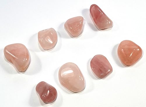 Miniatura 5 de Cabujón de cuarzo rosa pulido piedra mineral de cristal brillante natural de S Africa 5 unidades