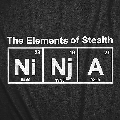 Miniatura 2 de Camiseta de Ninja Element of Stealth para hombre, divertida camiseta con gráfico de humor para adultos