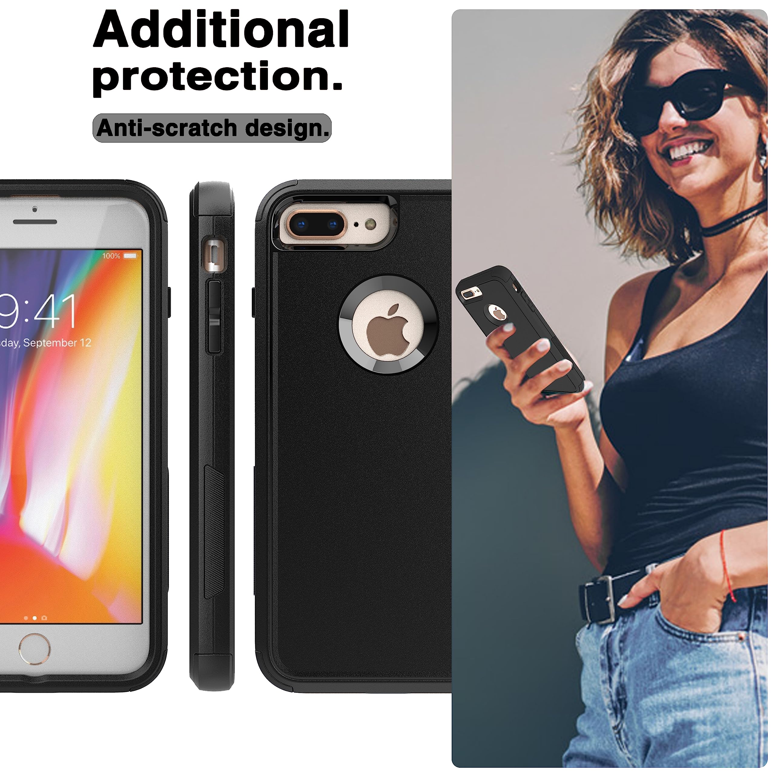 YmhxcY For IPhone 8 Plus Case, IPhone 7 Plus Case [Wireless Charging - View #6