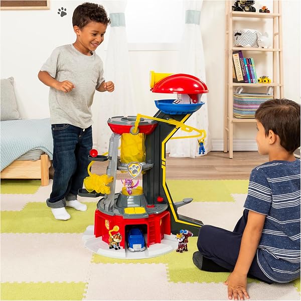 PAW PATROL, Mighty Lookout Tower mit 4 zusätzlichen exklusiven Action-Figuren, Spielzeugauto, Licht- und Geräuscheffekten, Spielzeug für Kinder ab 3 Jahren - 3