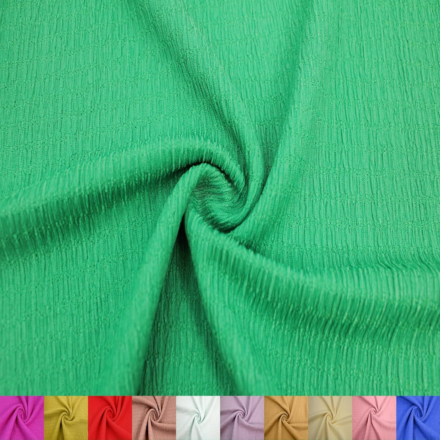 63" Wide Poly Spandex Jacquard Fabric by The Yard - 2-Way Stretch, 155 GSM Mediumweight, Breathable – Apparel, Sweaters, Drapes, Upholstery, Home, Crafts & DIY