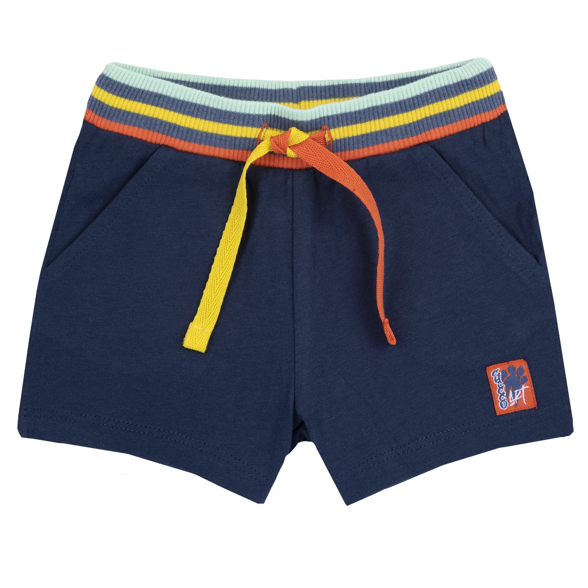 Chicco, Kurze Kinderhose mit Kordelzug, blau, blau, 15 Monate