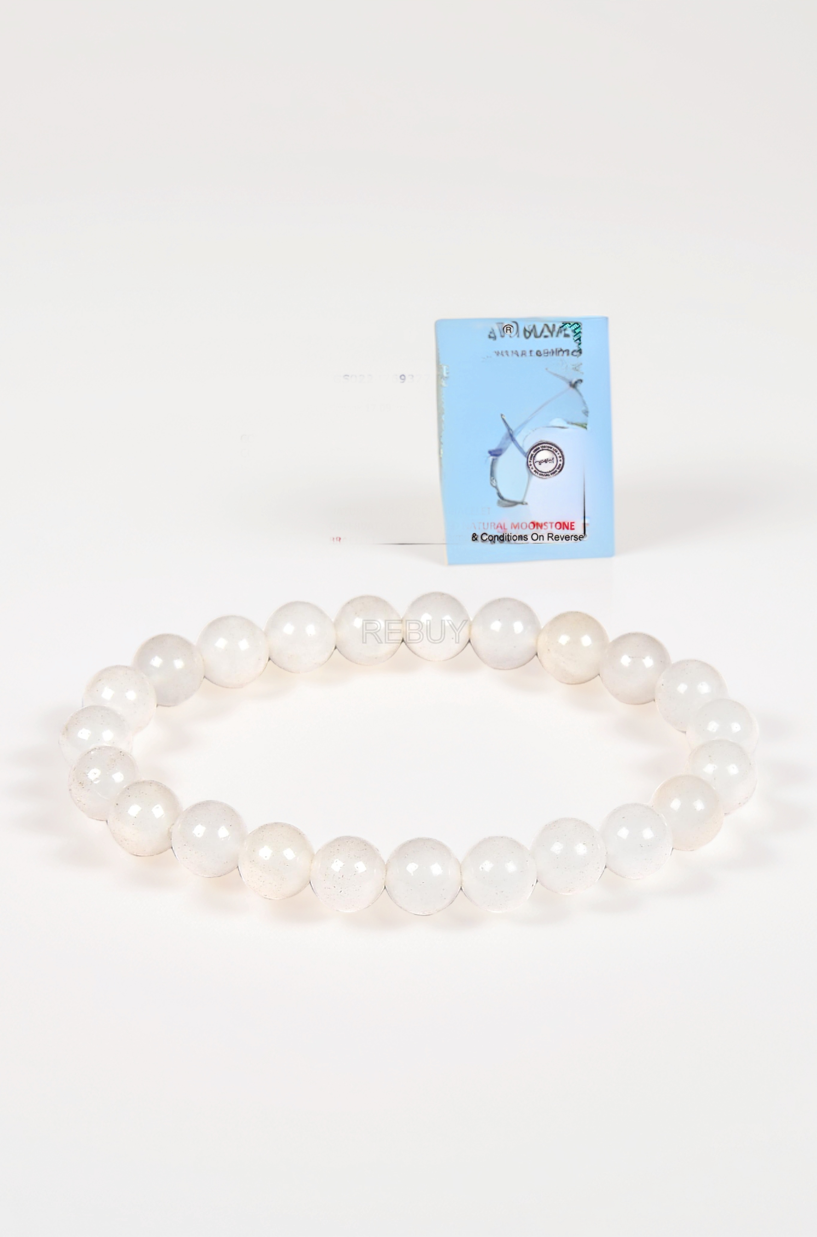 Moonstone Bracelet for Men and Women | Natural Handmade Healing Crystal Bracelet | Adjustable Beaded Bracelet for Positive Energy & Inner Strength