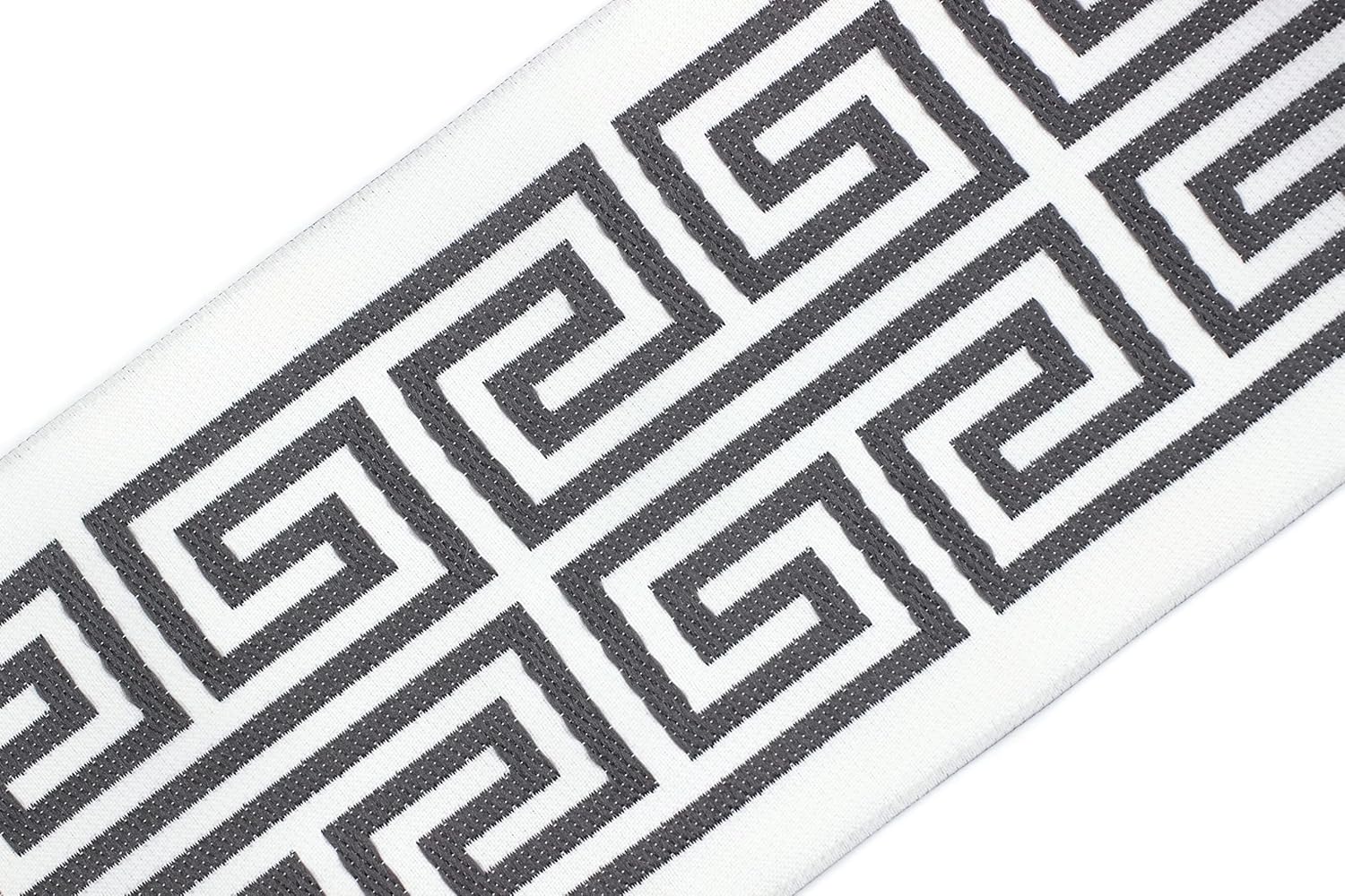 3.8 Yards Spool 3.9" Greek Key Drapery Trim Jacquard Ribbon for Your Drapes Curtains Drapery Banding Trim Tape V8 176