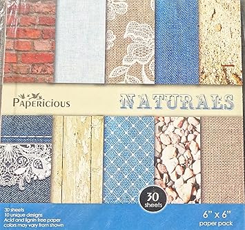 CraftsNeed Papericious-Designer Edition 6X6 Naturals