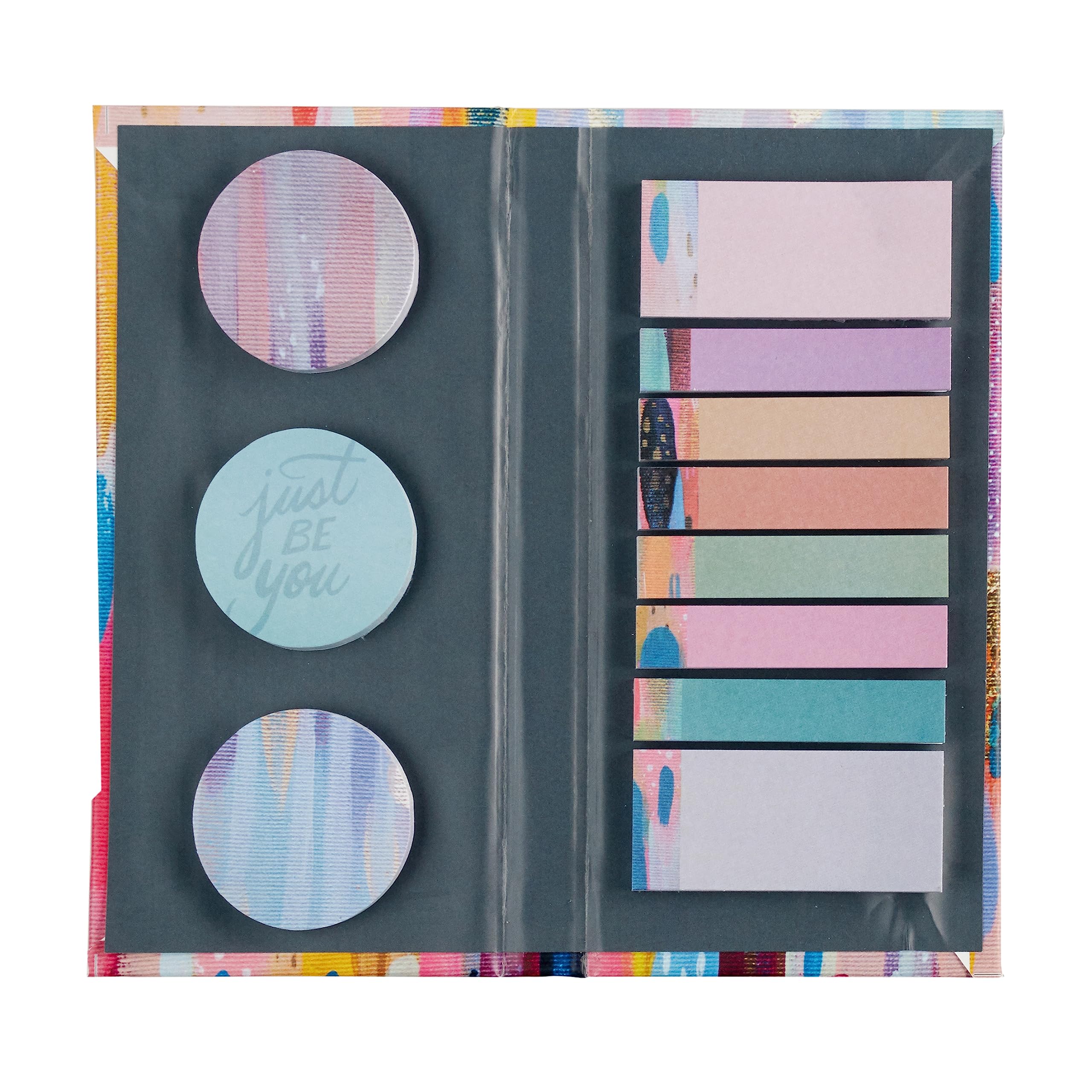 Ettavee X Erin Condren Designer Accessories - Sticky Note Booklet - 11 Adhesive Notepads with 50 Sheets Each, 550 Repositionable Sticky Notes Total