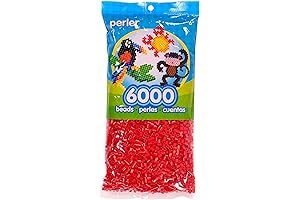 6000 PCS Red Perler Fuse Beads for Ultimate Creative Crafting