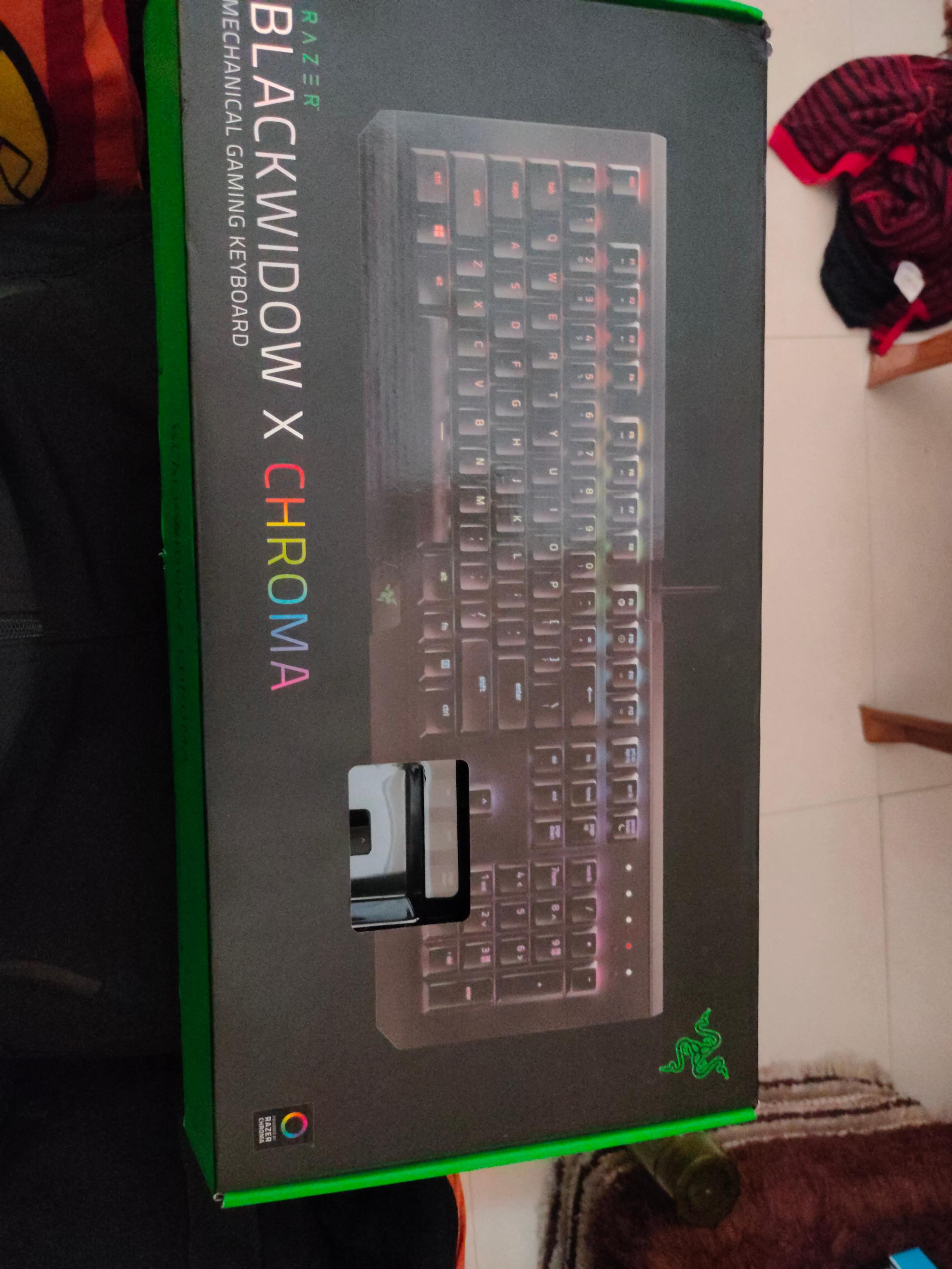 Razer BlackWidow X Chroma, Clicky RGB Mechanical Gaming Keyboard ...